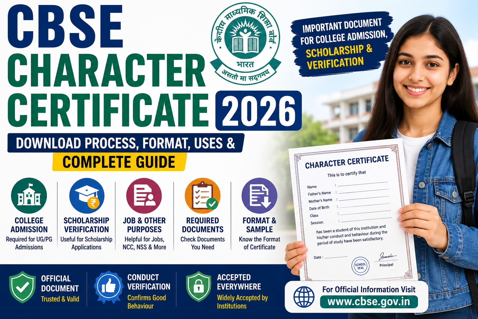 CBSE Character Certificate 2026