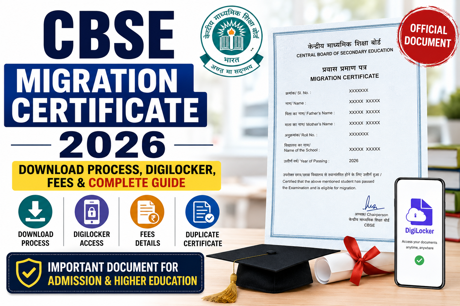 CBSE Migration Certificate 2026