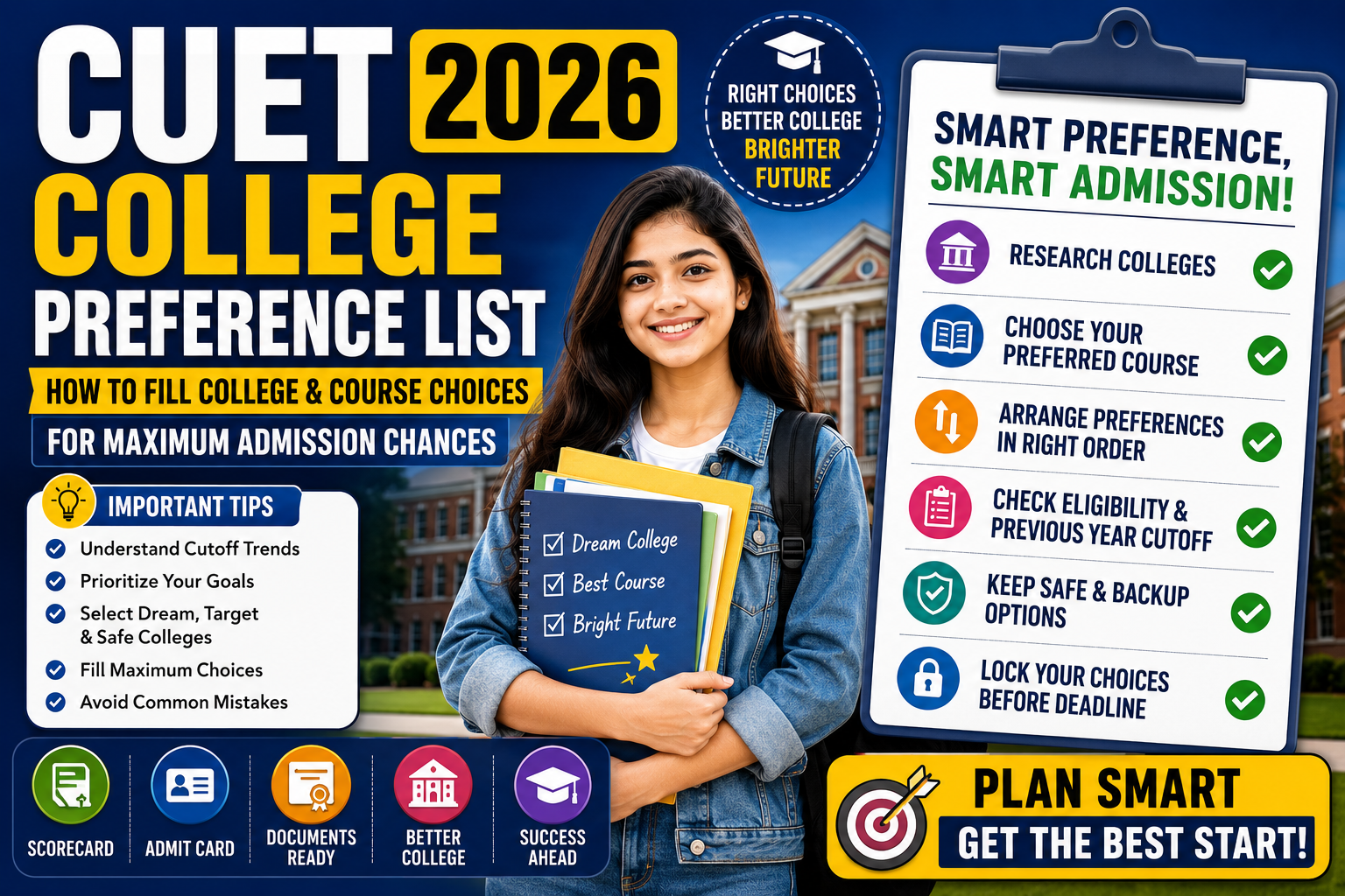 CUET College Preference List
