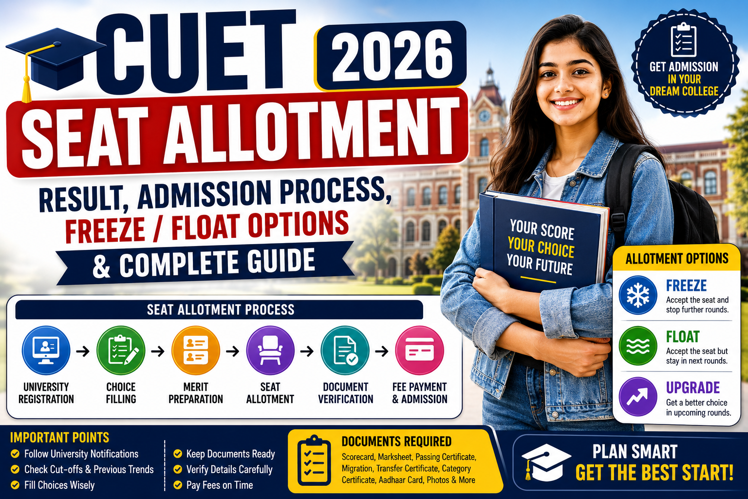 CUET Seat Allotment 2026